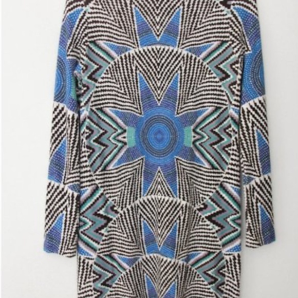 Mara Hoffman Ponte Printed Dress Star Basket Blue - Picture 4 of 4